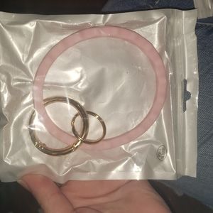 Bracelet keychain light pink
